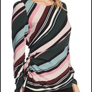 Vince Camuto Side Ruched Windsor Top Size 12 NWT